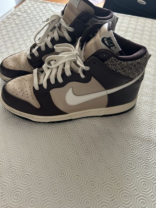 Nike Dunk High Premium SB “ Brown Tweed “ Raro de 2007 Edicao limitada