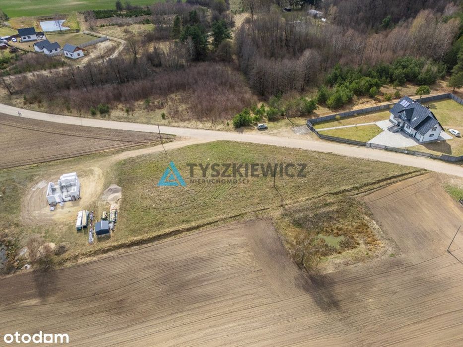 Działka 2458 m² z WZ na 2 domy 5 km od jeziora