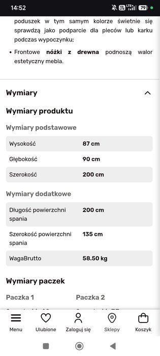 Kanapa Zoya Agata Meble - nowa