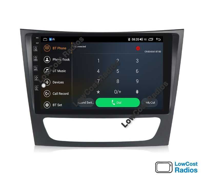 Auto Rádio GPS Mercedes Benz 9'' Classe E W209 W219 W211 - ANDROID 15