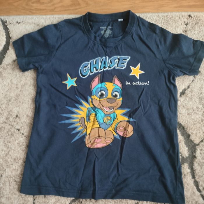 Zestaw Psi Patrol 128 CHASE koszulka t-shirt spodenki