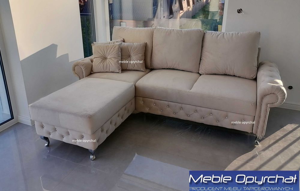 PRODUCENT!! NOWOŚĆ!! Piękny narożnik GLAMOUR! !na wymiar NR.208