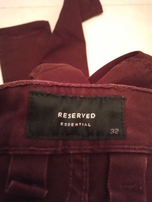 Spodnie męskie Reserved,kolor burgund /wino/