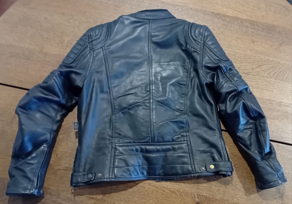 Casaco motard em pele