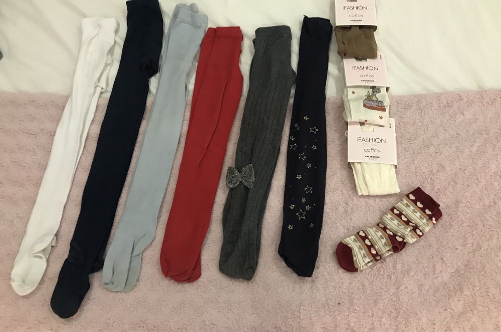 Collants/ meias calzedonia 5-7 anos com etiqueta