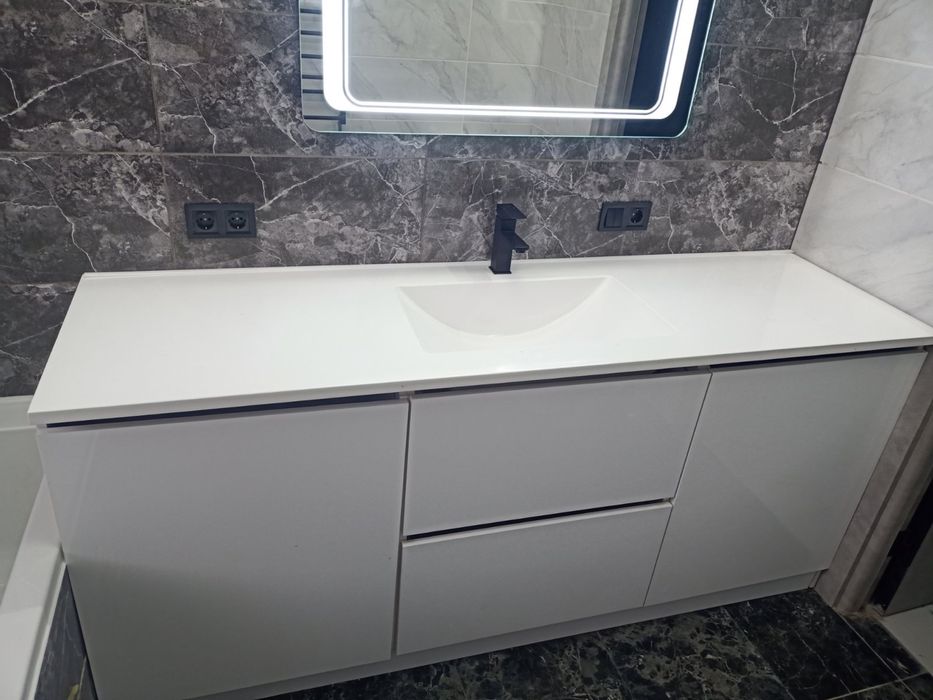 Стільниця.Мийка.Умивальник зі штучного каменю