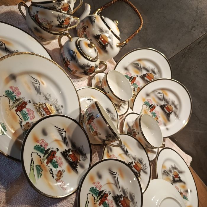 Japonska porcelana Kurami serwis kawowy