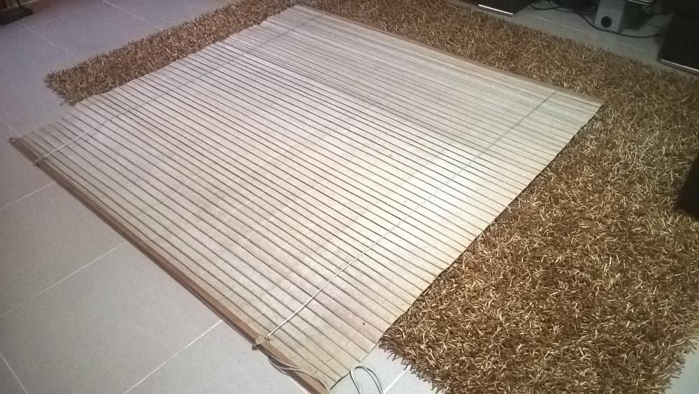 2 Cortinados tecido indiano de grande qualidade usados em bom estado