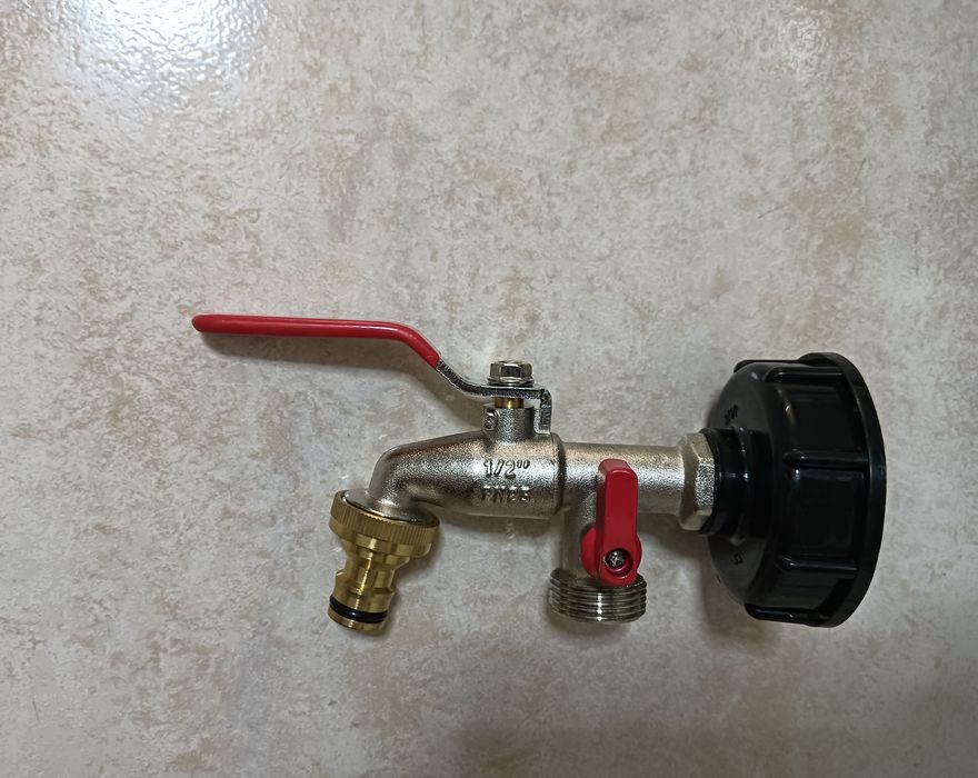 Adaptador NOVO dupla saída para depósito IBC