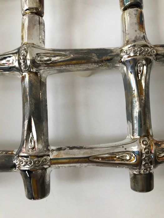 Extendable Metal Tray Stand with Silver Plating445677525806632962