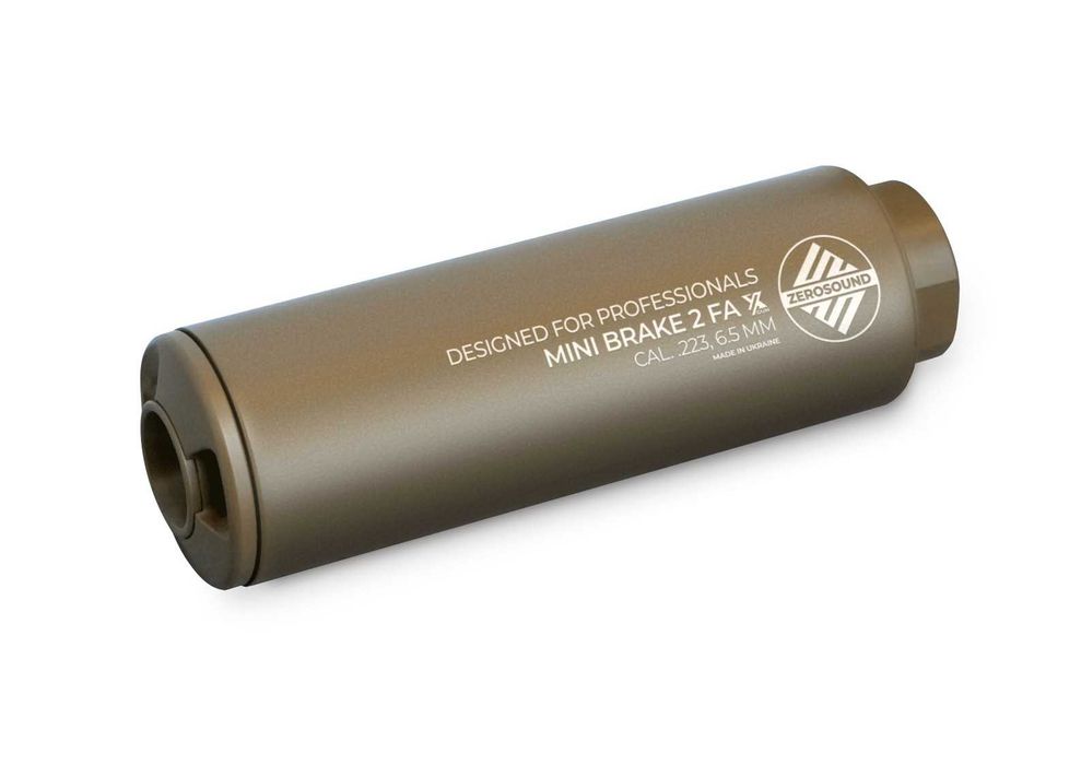 Саундмодератор Zerosound TITAN MINI BRAKE II Full Auto кал. 5.45 різьба 24х1.5 FDE оригінал глушник ПБС Zerosound на АК обвіс тюнінг