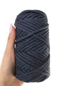 WAS Sznurek bawełniany z rdzeniem jeans 50m 5mm WAS