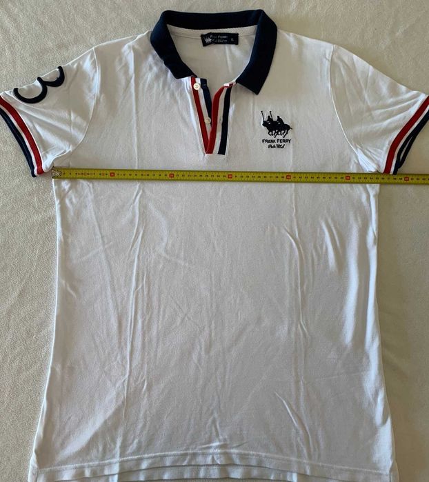 Polo Frank Ferry branco Tamanho XL