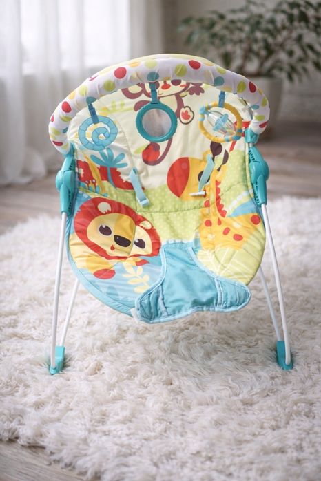 Шезлонг bright starts качеля