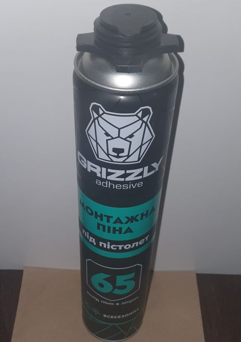 НАБІР Піна монтажна  GRIZZLY 65 л Пістолет для піни Alloid GF-0510