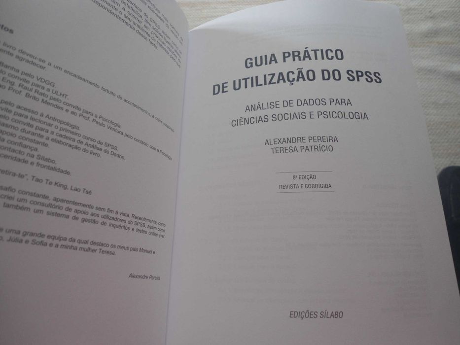 SPSS Guia Prático utilização-Análise dados para ciências  e psicologia