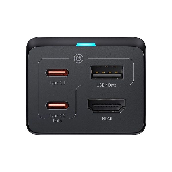 Ładowarka sieciowa GaN5 Baseus CCGP HUB HDMI 2x USB-C / USB-A / HDMI 4