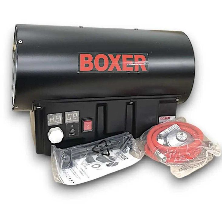Газовий обігрівач BOXER BX-348, 40 кВт зі шлангом та редуктором