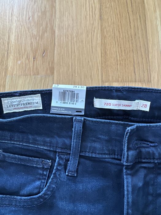 Nowe jeansy Levi’s 720 High rise 28  x 30