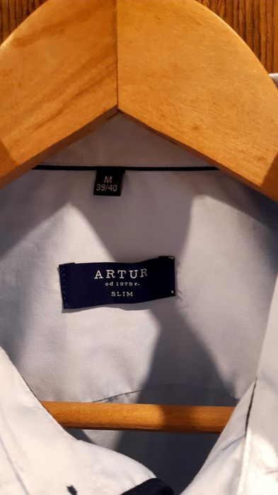 Koszula krótki rękaw slim Artur rozmiar m39/40