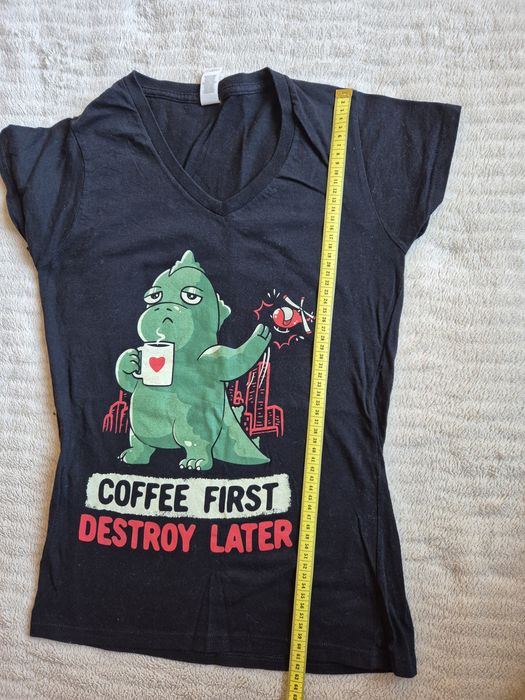 Koszulka śmieszny nadruk coffee