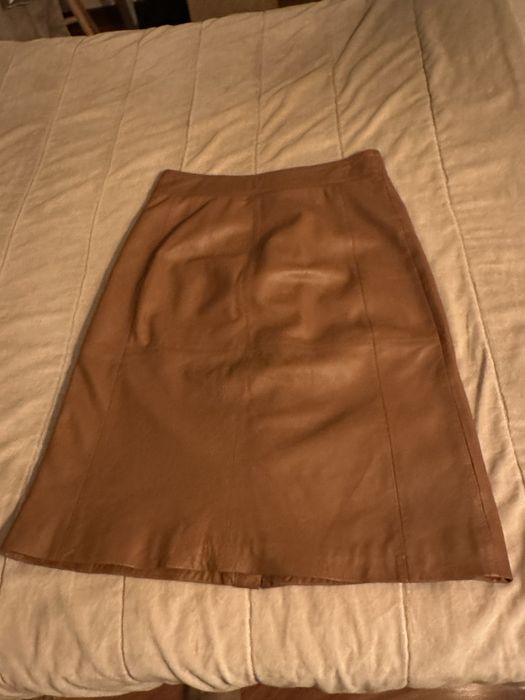 Saia em pele da La Redoute