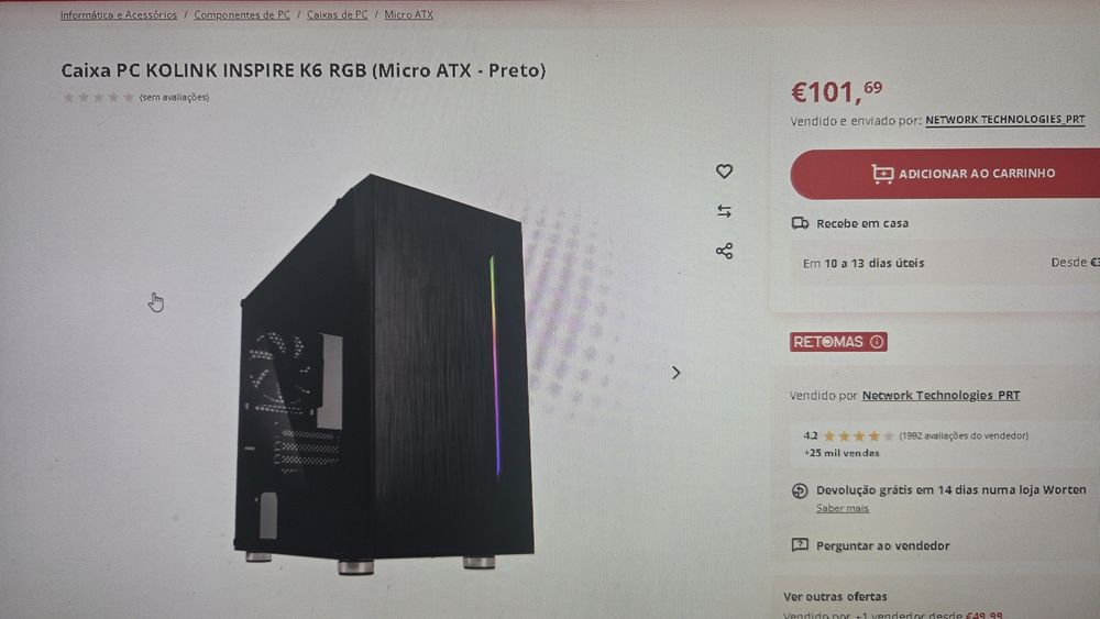 Caixa Kolink Inspire K6 RGB