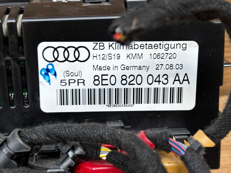 Panel klimatyzacji Audi A4 B6 Cabrio