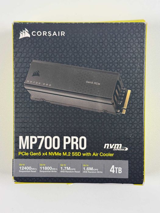 Dysk SSD Corsair MP700 PRO 4TB with Air Cooler PCIe Gen5 x4 NVMe M.2