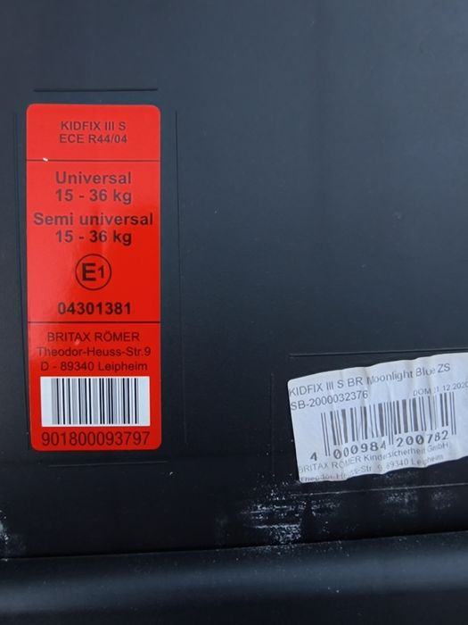 Fotelik samochodowy 15-36 kg Britax Romer Kidfix III S