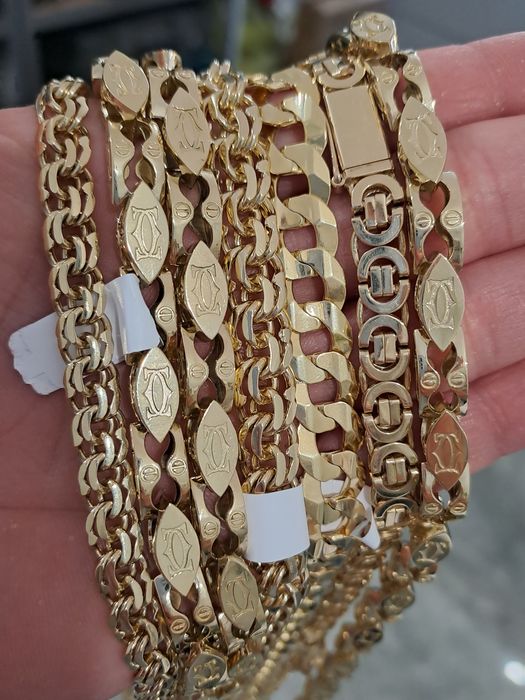 Nowy Złoty Łańcuch splot Galibardi Soczewka 60 cm  104 g