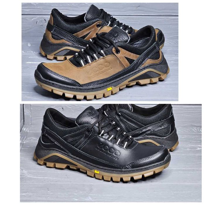 39-50р! Кожаные мужские черные коричневые прошитые широкие кроссовки!!