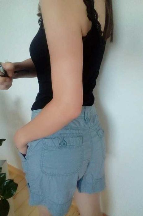 Niebieskie krótkie spodenki damskie Mossimo XL 42