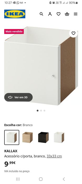 2 portas kallax brancas