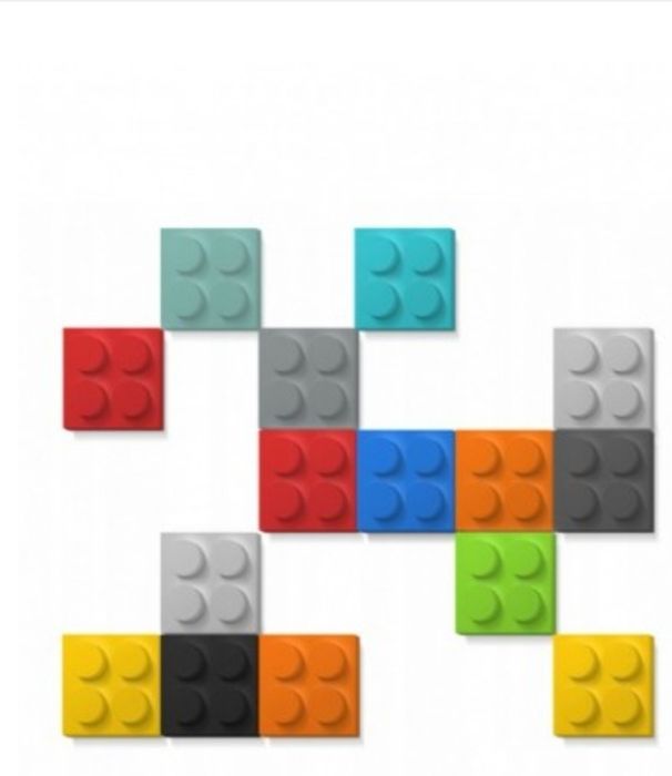 Lego,panele, dekoracja ścienna, kolorowe,