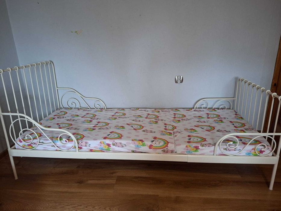 Łóżko młodzieżowe IKEA Minnen (rozkładane) + materac
