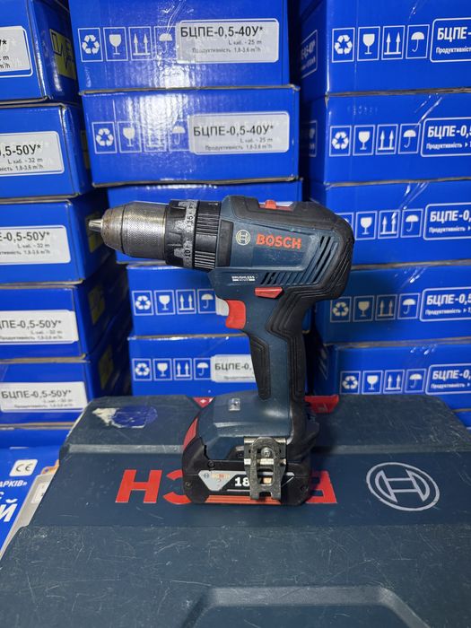 Аккумуляторная ударная дрель-шуруповерт Bosch GSB 18V-55 Professional