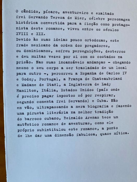 O Mundo Alucinante, de Reinaldo Arenas