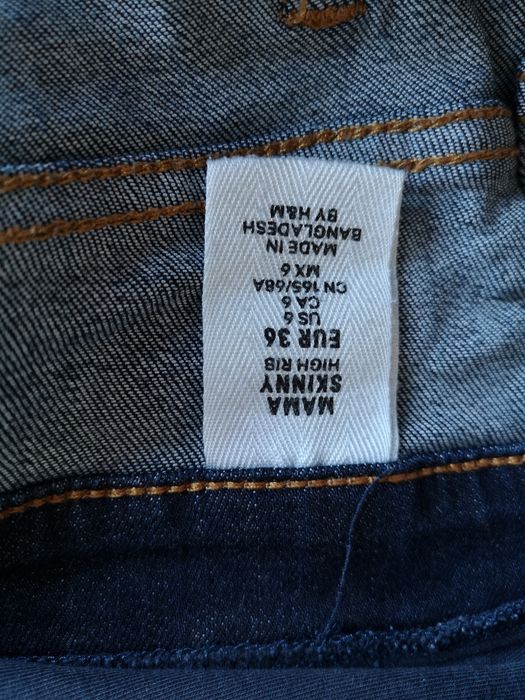 Spodnie jeansowe ciążowe H&m mama