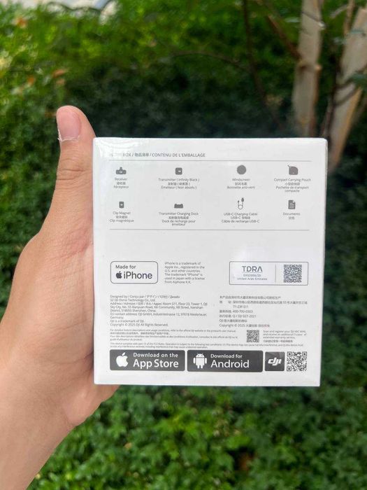 Мікрофонна радіосистема для фотокамери, для смартфона DJI Mic Mini 1TX + 1RX + перехідник на litingh