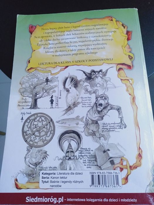 Książka dla dzieci Baśnie i legendy różnych narodów