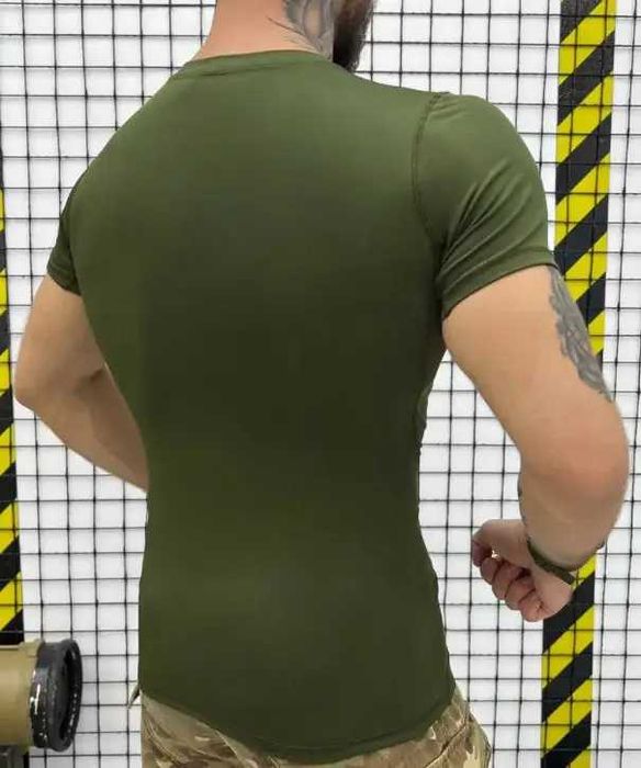 Футболка тактична  олива для військових M-2XL
