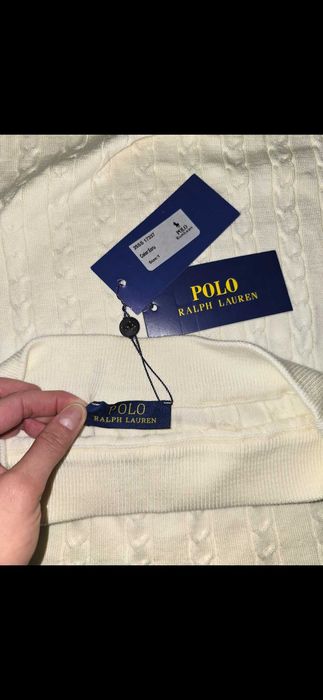 Komplet śmietankowy Polo Ralph Lauren  r. S