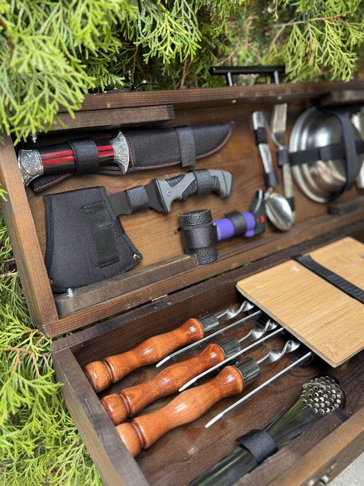 Подарочный набор шампуров/ Подарок мужу, отцу, брату, другу, куму