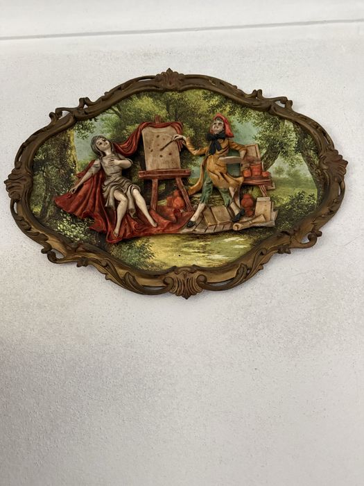 Tres lindos quadros com ceramicas 3D