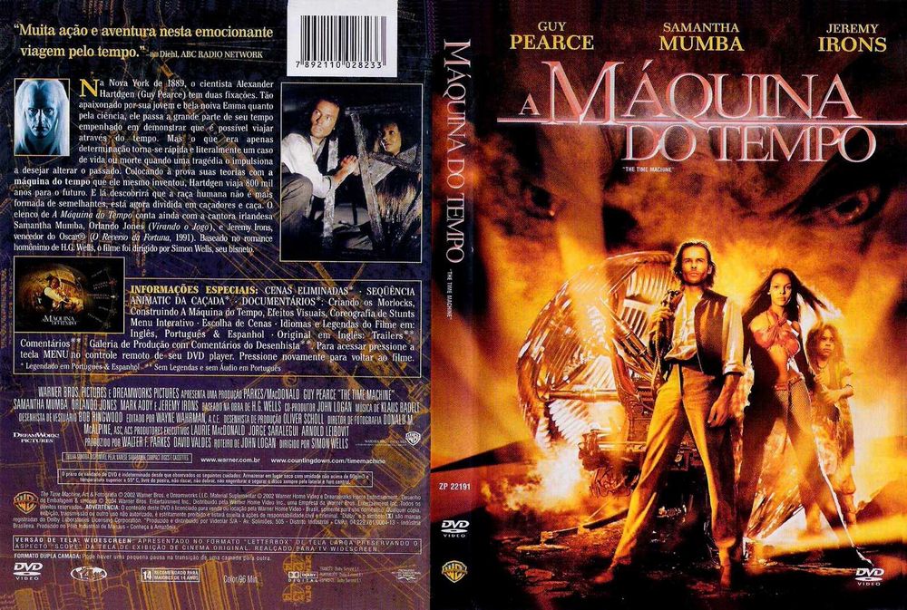 DVD A Máquina do Tempo . 2002 Simon Wells RARO
