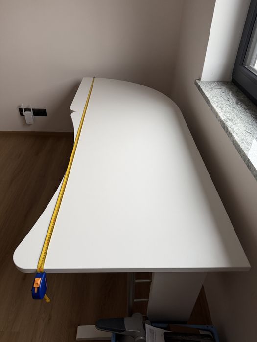 Białe biurko 200x77 cm