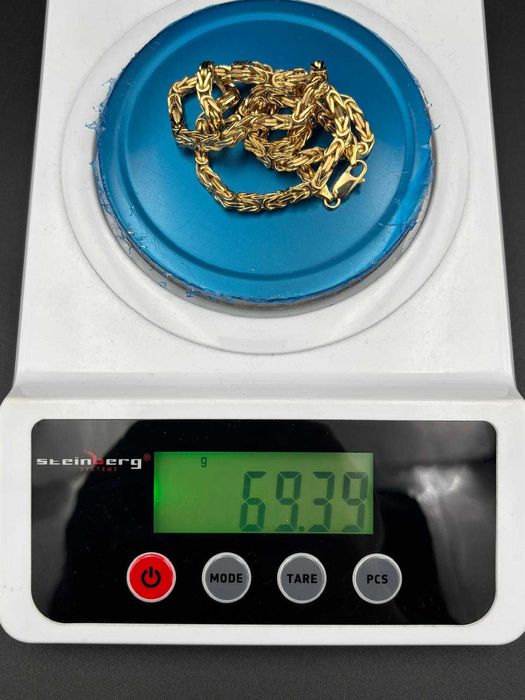 Złoty Łańcuch Splot Królewski Złoto 585 14K Waga 69,39 Gram