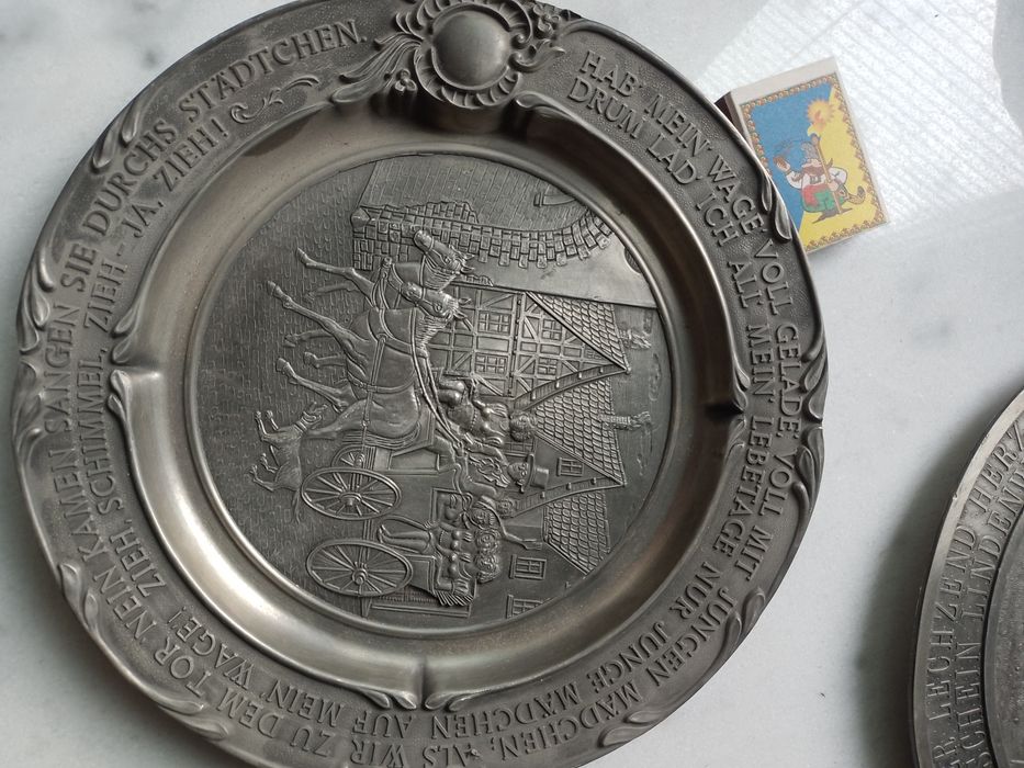 5 Сувенірні декоративні металеві тарілки