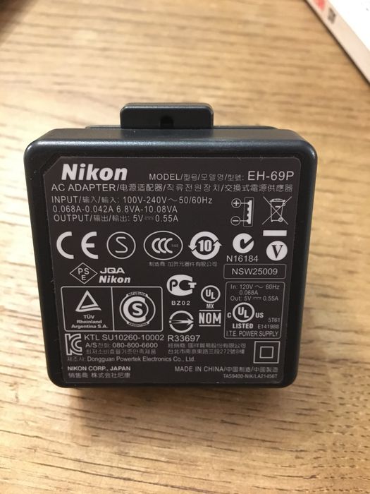 Nikon carregador EH-69P transformador